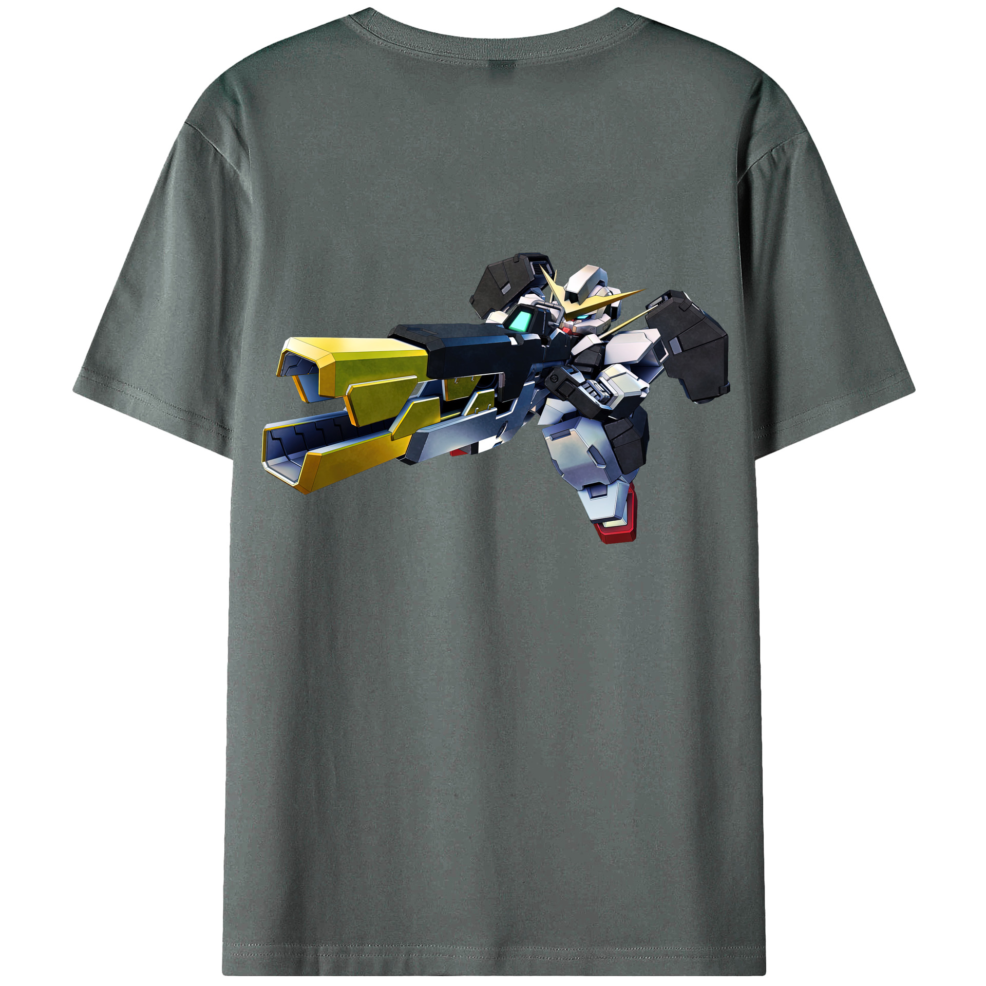 （画像用） 機動戦士ガンダム Mobile Suit Gundam 綿100％半袖Tシャツ（背面プリント）